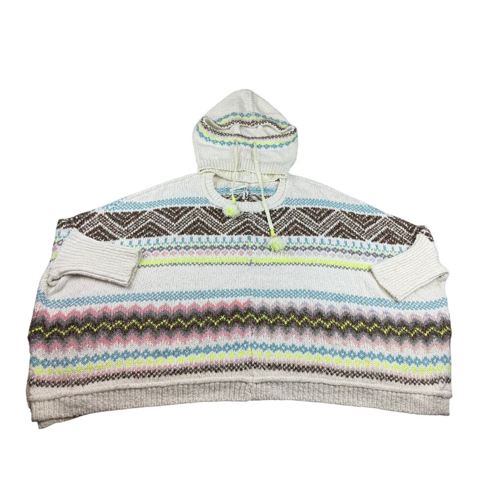 Anthropologie Women's XS/S Multi‎ Color Removable Hooded Sweater